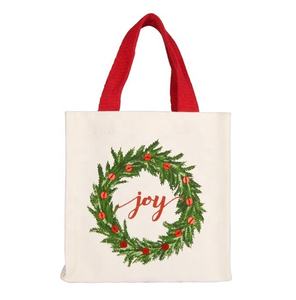 Sac fourre-tout en toile de coton imperméable, logo personnalisé écologique, forme carrée laminée, sac de shopping avec poignée colorée - Product Image 1