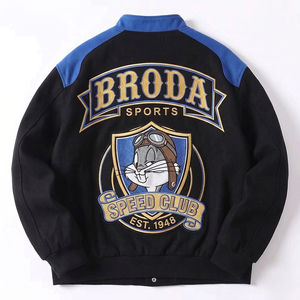 2026 Oem Cotton\Polyester Male Nascar <b>Jacket</b> Customized Embroidery logo Patch Outfit Classic Streetwear <b>Racing</b> <b>Jacket</b> Mens Wear - Product Image 3