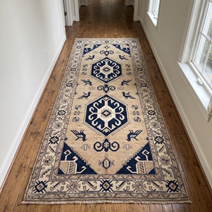 Alfombra de Lana Oushak Hecha a Mano con Diseño Navajo Clásico, Antideslizante, de Pelo Corto y Grosor Medio para Sala de Estar, Hotel, Venta al Por Mayor - Product Image 3