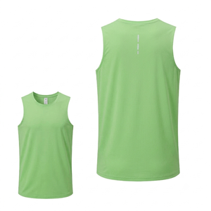 Custom Men <b>lime</b> <b>green</b> Athletic Tank <b>Top</b> Eco-Friendly knitted sleeveless Gym <b>Vest</b> Quick Dry Sports Breathable Running Workout <b>top</b> - Product Image 1