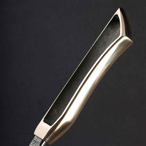 Cuchillo de Cocina de Acero de Damasco Hecho a Mano con Mango de Madera Natural y Funda de Cuero, Apto para Lavavajillas, para Chefs y Entusiastas de la Cocina - Product Image 2