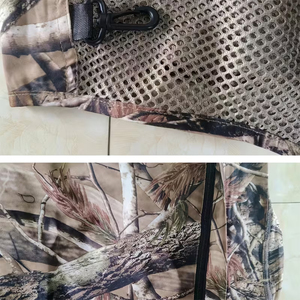 Gilet de pêche multifonctionnel en maille pour l'extérieur, imperméable, multi-poches, avec design de sublimation forestière - Product Image 5