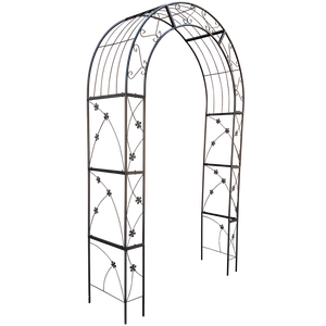 Arco da Giardino in Metallo per Esterni, Arco Nuziale per Eventi e Feste, Pergolato per Piante Rampicanti, Arco Decorativo da Giardino B - Product Image 5
