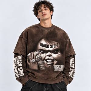 Camiseta Cómoda de Manga Corta, 100% Algodón Tejido, con Logotipo Personalizado Impreso, Cuello Redondo, Ecológica, Transpirable, de Secado Rápido, Sólida, de Alta Calidad - Product Image 3