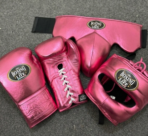 Top Selling No Boxing No Life Mexican Style Real Cowhide Leather Lace-Up Boxing Gloves Nose Bar Head Guard Groin Guard Protector - Product Image 6