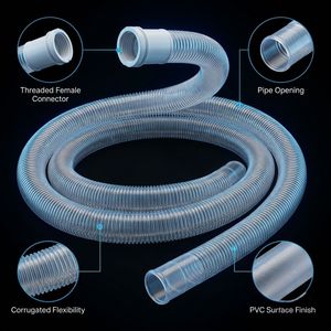 Tuyau de drainage en plastique de qualité export, flexible et durable, pour applications de vidange de climatiseur - Product Image 6