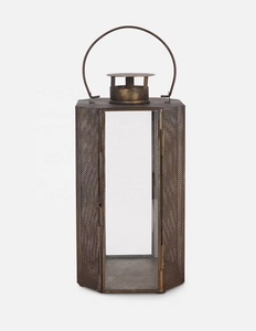Manufacturers <b>Brass</b> Antique Moroccan Style Metal Candle <b>Lantern</b> for Home and Patio Decorations - Product Image 6