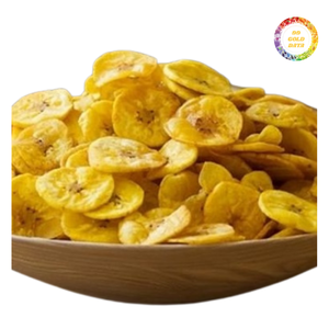 Chips de Plátano Dorados, Bocadillo Crujiente, Rodajas de Plátano Dulces Naturales - Product Image 1