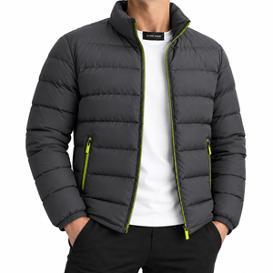 Chaqueta de Invierno para Hombre 100% Poliéster, Impermeable, Estilo Bomber con Capucha y Decoración para Actividades al Aire Libre - Product Image 2