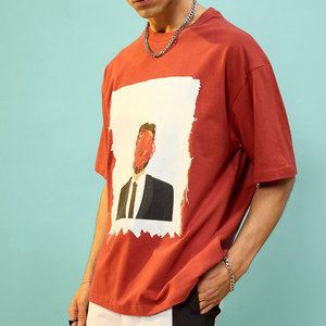 Ropa Casual Moderna con Textura Suave, Camiseta Estampada para Hombre, Uso Diario - Product Image 2