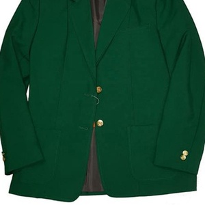 Blazer Verde de Poliéster para Mujer, Cuello de Solapa, Cierre de un Botón, Manga Larga, Antiarrugas, Largo Regular, para Otoño - Product Image 3