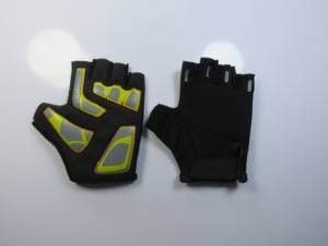 Gants de cyclisme d'été respirants en polyester à demi-doigts, antidérapants, coupe-vent, légers, avec sangle de poignet réglable pour sports de plein air - Product Image 2