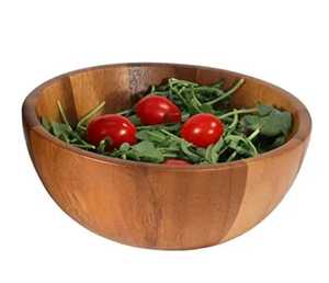 Mejor Cuenco Grande de Madera Redondo Hecho a Mano Ecológico para Boda, Vajilla, Cuenco para Servir Masa Pulida, Precio Bajo para el Hogar - Product Image 1