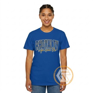 T-shirt de sororité pour femmes GREEK TREASURES Sigma Gamma Rho, 100 % coton jersey, col rond, manches courtes, respirant, vente en gros - Product Image 1