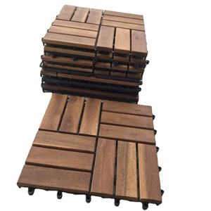 Viet Bois Vietnam Acacia 18mm Emboîtement Antidérapant Étanche Finition Mate Contemporain Extérieur Pont Carreaux 5 Ans de Garantie - Product Image 4