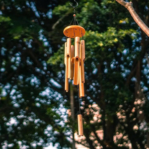 Campana de Viento de Bambú Hecha a Mano, Tamaño Grande, Decoración Feng Shui, Campana de Viento de Bambú con Sonido Melodioso, Decoración Colgante para Exteriores de Vietnam - Product Image 3