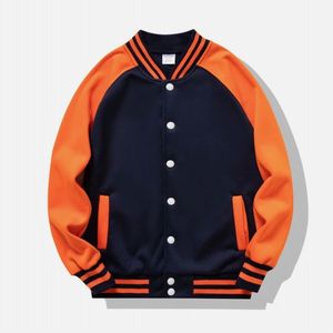 Veste universitaire à capuche unie pour homme, style streetwear, avec broderie ou impression de logo personnalisé sur le devant, fabricant OEM/ODM en gros - Product Image 3