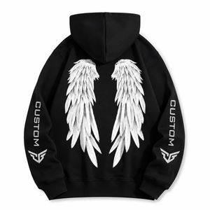 เสื้อฮู้ดดี้โอเวอร์ไซส์ผ้าฟลีซผสมโพลีเอสเตอร์/คอตตอน ล้างสีแบบแอซิดวอช สำหรับผู้ชายและผู้หญิง  รับผลิตตามสั่ง สีตามต้องการ บริการ OEM/ODM สำหรับฤดูใบไม้ร่วง - Product Image 1