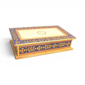 Hand Painted Marble Storage <b>Box</b> with Lid | Decorative Jewelry, <b>Keepsake</b> & Gift <b>Box</b> - Product Image 4