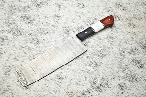 Cuchillo de Cocina Hecho a Mano con Acero de Damasco |   Picadora de Carne de Alta Resistencia para Carnicería |   Navaja Profesional Forjada con Precisión de Cuchilla - Product Image 5