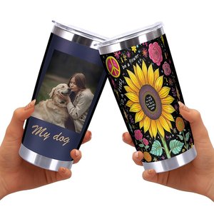 Gobelet isotherme en acier inoxydable 20oz à double paroi, personnalisable par sublimation, avec couvercle, pour café, thé, voyage - Product Image 2