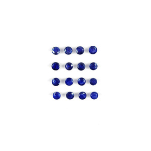 Natural Bangkok Blue Sapphire Calibrated Rounds 3mm, Natural Loose Round Blue Sapphire Gemstone For Jewelry - Product Image 2