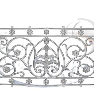 ราวกันตกระเบียงแบบโมเดิร์น ผิวเรียบ สีเทา ทำจากเหล็กหล่อ  โครงอะลูมิเนียม  ไม่มีกรอบ  ทนน้ำ ทนสนิม  ใช้งานง่าย - Product Image 1