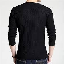 Camiseta de Hombre con Cuello en V, Ajustada, de Punto, 100% Algodón, Ecológica, Antiarrugas, de Larga Duración, Moderna y Elegante para Uso Diario - Product Image 3