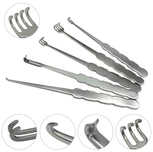 Skin Retractor Pull <b>Hook</b> Skin Retractor Orthopedic Claw Blunt 185mm Surgical Instrument Stainless Steel Retractor <b>Tool</b> - Product Image 2