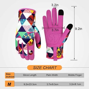 Gants de jardinage pour femmes de haute qualité en cuir synthétique avec écran tactile, protection des doigts, vente en gros, logo personnalisé - Product Image 2