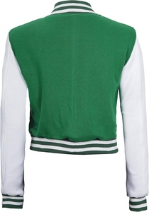 เสื้อแจ็คเก็ตผู้หญิงสุดหรู แจ็คเก็ตสไตล์วาร์ซิตี้ พรีเมียม สวมใส่สบาย อุ่นในฤดูหนาว ระบายอากาศได้ดี แฟชั่นลำลอง - Product Image 3