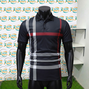Chemises polo pour hommes de qualité supérieure, coupe ajustée, dernière mode, légères, style streetwear décontracté, avec logo personnalisé en faible quantité minimale de commande - Product Image 2