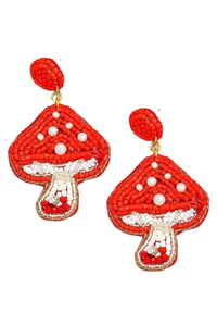 Boucles d'oreilles fantaisie sport baseball, broderie de perles fantaisie, bijoux de mode pour le jour du match, collection Drop Fashion par MD HANDICRAFTS - Product Image 5