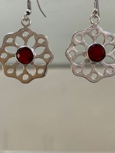 Pendientes Rojos de Calidad AAA, Diseño Exclusivo, Precio de Oferta, Joyería al por Mayor para Bodas y Fiestas, Artesanía con Piedras Preciosas, Precio de Oferta al por Mayor - Product Image 2