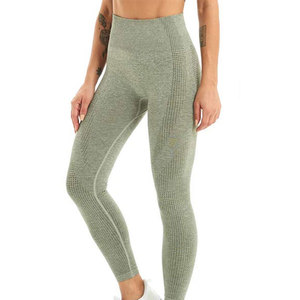 Conjunto de Yoga de 2 Piezas para Mujer, Poliéster, Espalda Cruzada, Cuello Redondo, Estampado a Cuadros, Pantalones Cortos de Cintura Alta, Cintura Elástica, Cómodo - Product Image 6