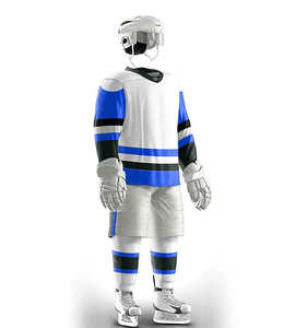 Uniforme de hockey sur glace 7V7 2026 - Manches longues, tissu respirant 100% polyester, logo brodé personnalisé, couleurs et tailles personnalisées, service OEM - Product Image 4