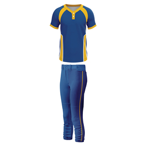 Custom Design Breathable Anti-Bacterial Quick Dry High Quality Unisex Baseball Uniform Set Short Sleeve Plus Size for Softball - Product Image 1