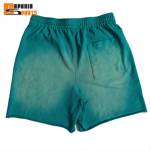 Custom Streetwear Vintage Sunfade Cotton <b>Short</b> <b>Men</b> Distressed Applique <b>Patch</b> Embroidery With Drawstring Acid Wash <b>Shorts</b> for <b>Men</b> - Product Image 4