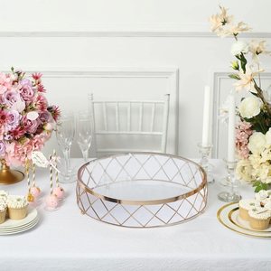 Moderno Soporte Decorativo Dorado de Hierro para Pasteles, Lujoso Expositor Redondo para Postres y Dulces, Soporte de Mesa para Tartas - Product Image 6