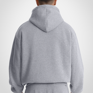 Sweat-shirts à capuche unisexes surdimensionnés à fermeture éclair intégrale, brodés sur le devant, en molleton de coton épais, style streetwear, fournisseur en gros USA - Product Image 4