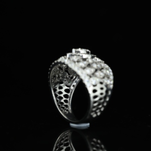 Original Moissanite Wedding <b>Ring</b> <b>Set</b> 925 <b>Sterling</b> <b>Silver</b> Claw Setting Bridal Halo Engagement <b>Ring</b> Fine Jewelry - Product Image 6
