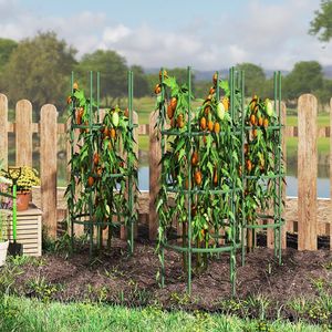 Set di 3 Supporti Regolabili per Piante Rampicanti da 60 Pollici, Traliccio Durevole per Piante Rampicanti e Recinzioni - Product Image 3