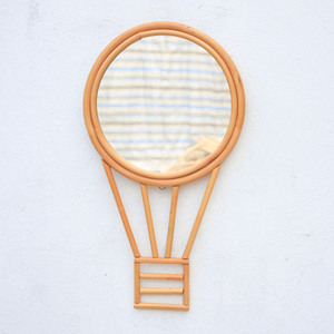 Vietnam Manufacturer's Luxury Boho Wall <b>Mirror</b> Modern Home Decor <b>Hanging</b> Eco-friendly Beige Oval Seagrass Glass Construction - Product Image 3