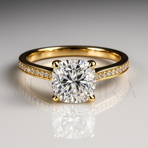 Certified Round Cut Moissanite Diamond Solitaire Ring for Women Silver Gold Rose Gold Options Free Delivery Elegant Fine Jewelry - Product Image 2