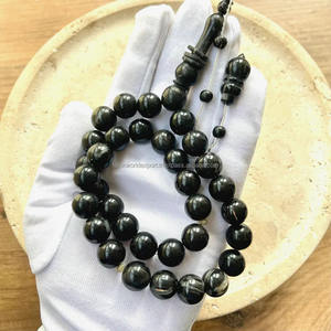 Rosario Islámico de 33 Cuentas, Misbaha Turca del Golfo, Tasbih de Oración, Tallado en Cuerno de Búfalo Blanco, Artesanía Natural para Musulmanes - Product Image 4