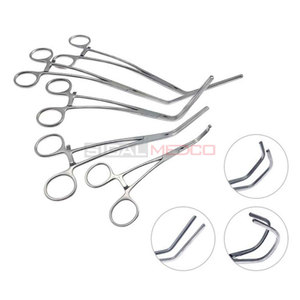 Pinzas Cardiovasculares, Juego de 5 Piezas, Punta de Mandíbula Atraumática, Instrumento Quirúrgico Aórtico, Pinza de Acero Inoxidable, Manual, Certificado CE, Duradero - Product Image 6