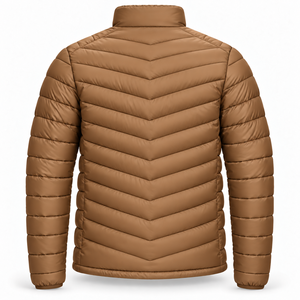 Custom Print Winter Puffer Jacket Mens Lightweight Quilted <b>Coat</b> Stand Collar Zip Pockets <b>Padded</b> Outerwear City Casual Daily Wear - Product Image 3