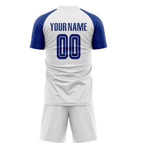 Wholesale Purple Soccer Color Customizable Striped Football Jersey Shorts Set V-neck Regular Fit Spandex/polyester Breathable - Product Image 3