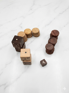 ชุดเกมแบ็คแกมมอนไม้ P ทำด้วยมือ ขัดเงาด้วยไม้ธรรมชาติ เป็นมิตรกับสิ่งแวดล้อม ทนทาน พร้อมชุดหมากและลูกเต๋า สำหรับเล่นที่บ้านหรือพกพา - Product Image 2