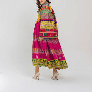 Vestido afgano tradicional para mujer, hecho a mano, largo, estilo maxi, ropa étnica modesta, elegante, para festivales. - Product Image 2